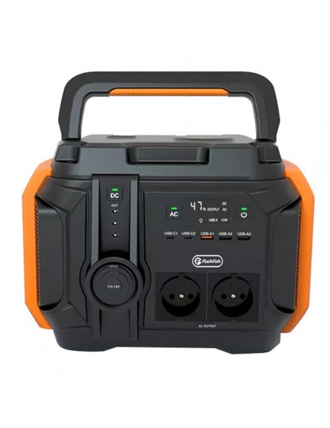 Flashfish A601 Generatore Solare Portatile 540Wh/600W 150000mah 5 Modalità di Illuminazione 11 Uscite - Spina UE Pezzi Unici