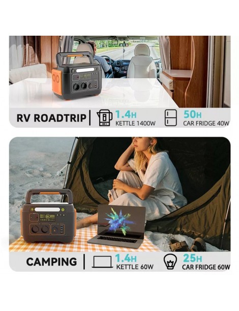 Flashfish A1001 Generatore solare portatile 1030Wh/1000W 278400mAh porte CA a onda sinusoidale pura 7 uscite - spina UE Soddisfazione Garantita