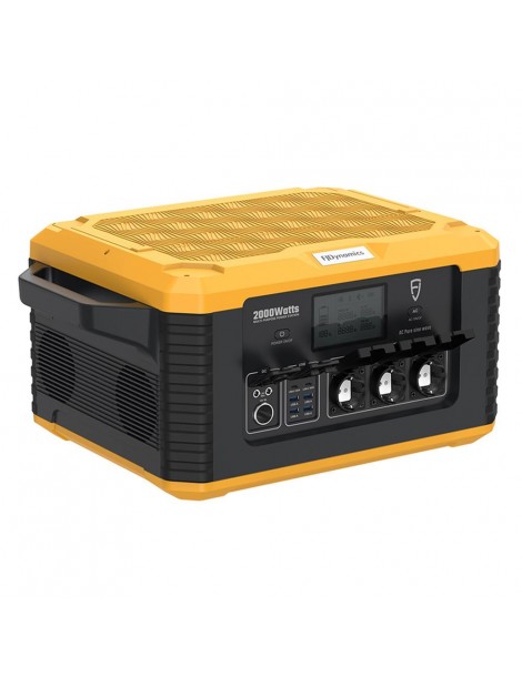 Fjdynamics Powersec MP2000 2264W/2000W Generatore Solare Portatile A Centrale Elettrica Pacco Batterie Rimovibile 12 Uscite Shopping Online