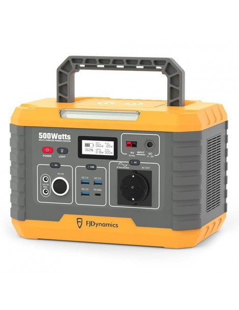 Fjdynamics Powersec MP500 520Wh/500W Centrale Elettrica Portatile Ricarica Wireless 10W 8 Porte Di Uscita Versione UE Affare Del Giorno