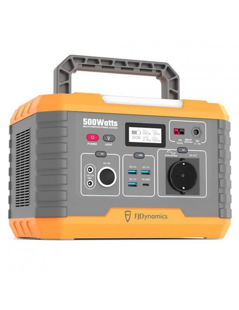 Fjdynamics Powersec MP500 520Wh/500W Centrale Elettrica Portatile Ricarica Wireless 10W 8 Porte Di Uscita Versione UE Affare Del Giorno