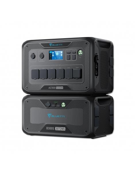 BLUETTI AC500 + B300S Power Station 5000W/3072WH Batteria LiFePO4 per il backup della batteria domestica Vendite Flash
