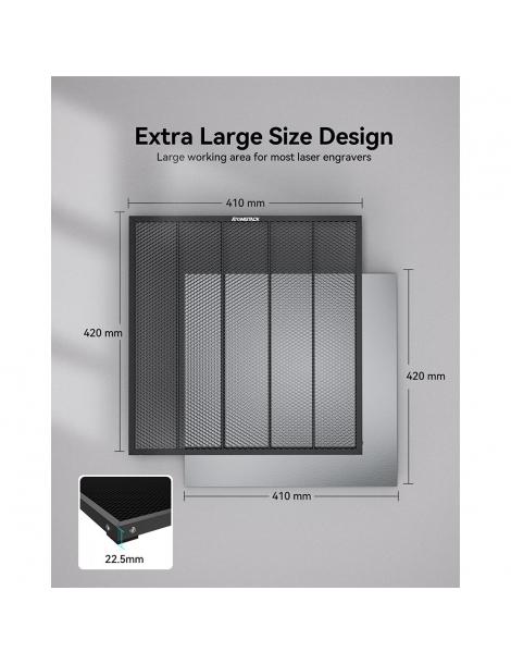 ATOMSTACK F4 420x410mm Letto laser Tavolo di lavoro a nido d'ape Nuovo