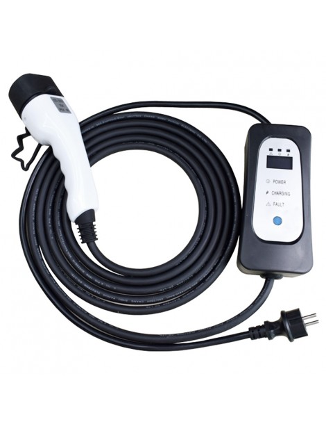 ANDAIIC Modalità 2 8A/10A/13A/16A Current Adjustable 5m Cable Caricabatterie portatile EV-UE Qualità