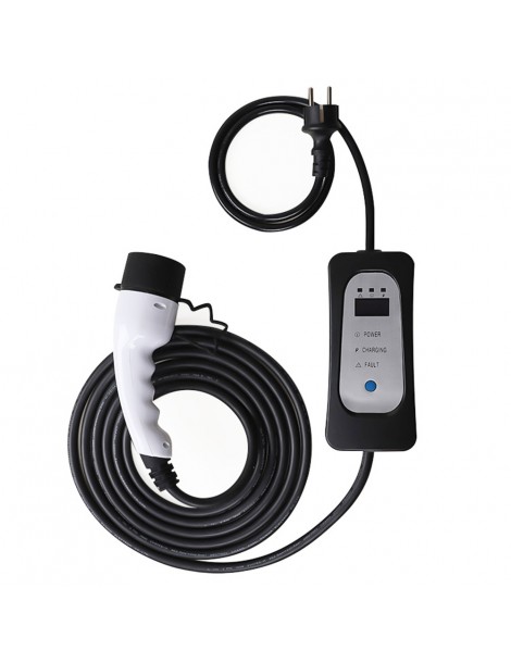 ANDAIIC Modalità 2 8A/10A/13A/16A Current Adjustable 5m Cable Caricabatterie portatile EV-UE Qualità