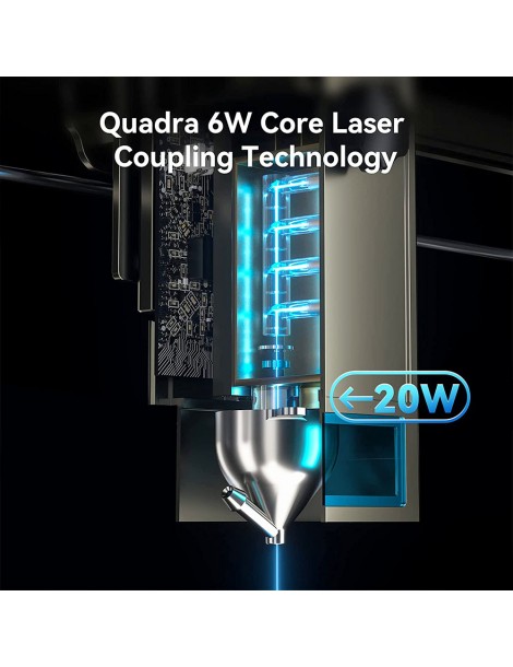 ATOMSTACK S20 Pro 20W Taglierina incisore laser con kit di assistenza pneumatica senza messa a fuoco laser a diodi quad-core Consegna Veloce