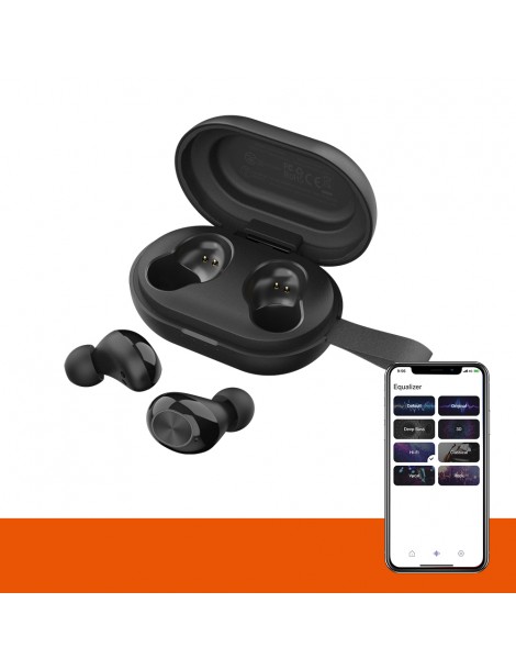 Tronsmart Spunky Beat Auricolari Bluetooth Wireless (APP Edition) - Nero Saldi Di Fabbrica