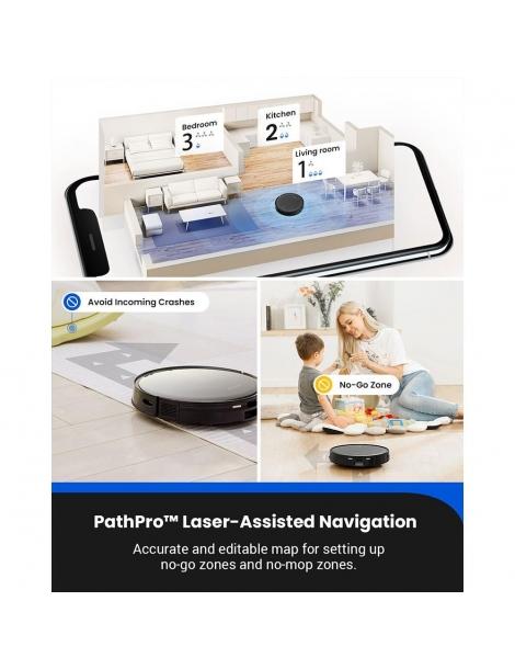 Proscenic X1 Aspirapolvere Robot con Base Auto-vuotante Aspirazione da 3000Pa tampone vibrante vibra 3000 volte al minuto Ultimo giorno