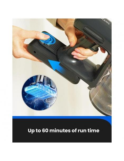 Proscenic P12 Aspirapolvere a Batteria Forte Aspirazione da 33KPa Grande Pattumiera da 1 2L Autonomia di 60 minuti Promozione temporanea