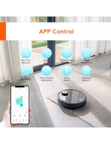 ILIFE A11 Robot Aspirapolvere Aspirazione 4000Pa Batteria 5200mAh mappatura multipiano Controllo App - Nero Fino al 60% di sconto
