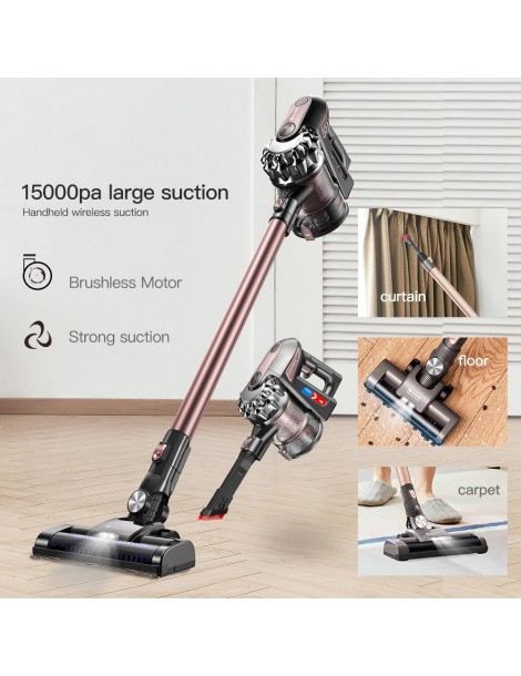 Proscenic P8 Plus Aspirapolvere Manuale Cordless Aspirazione 15000Pa Potenza Motore 180W Batteria Removibile 2200mAh Only for today