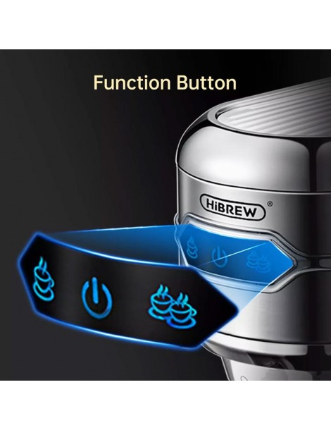 HiBREW H11 1450W Caffettiera macchina per caffè espresso semiautomatica a 19 bar polvere ESE POD Doppio uso acqua calda Italia