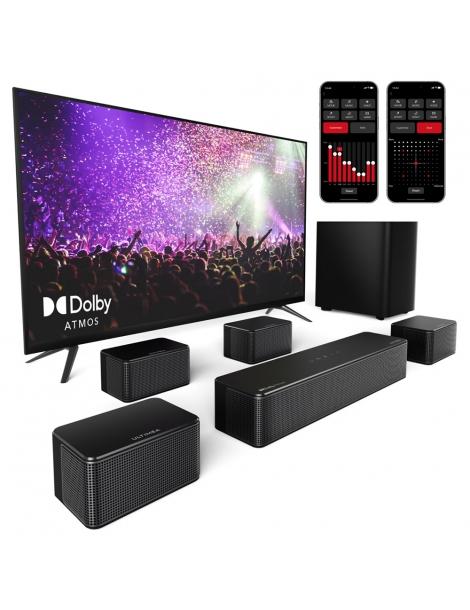 ULTIMEA Poseidon D80 Kit di altoparlanti subwoofer Soundbar a 7.1 canali Dolby Atmos 460 W di potenza di picco Offerta