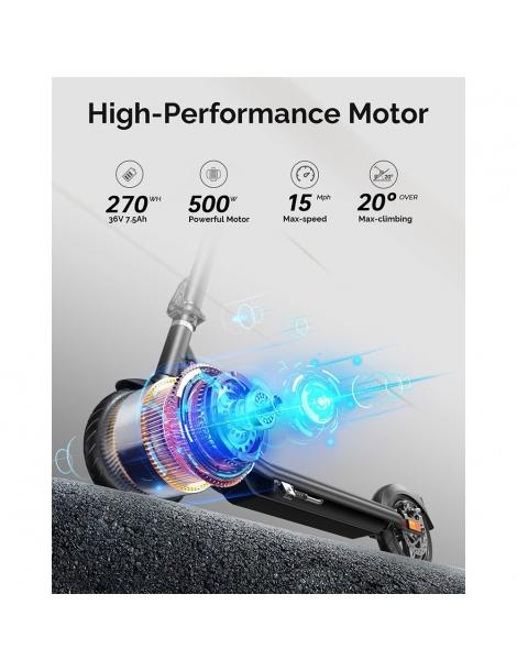 Atomi E20 Scooter elettrico pieghevole pneumatico da 8 5 pollici motore da 250W batteria da 36V 7 5Ah Outlet