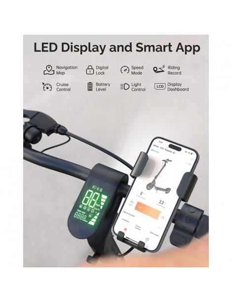 Atomi E20 Scooter elettrico pieghevole pneumatico da 8 5 pollici motore da 250W batteria da 36V 7 5Ah Outlet