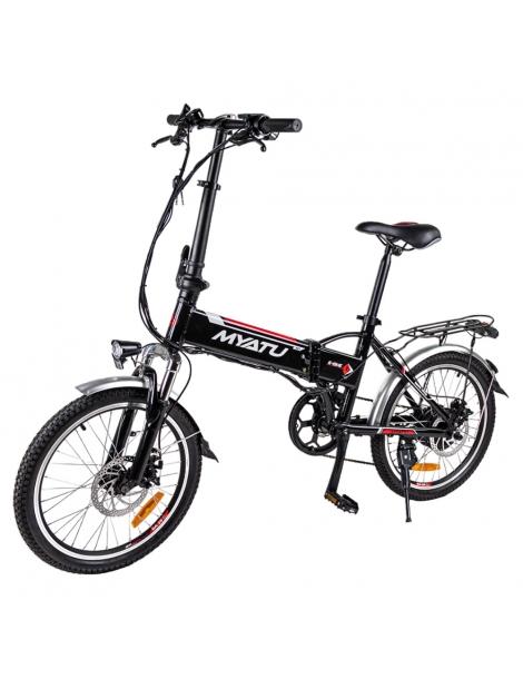 Myatu MYT-20 Bici Elettrica Pieghevole Motore 250W Batteria 36V 10.4Ah Pneumatico 20 pollici - Nero Saldi Di Fabbrica