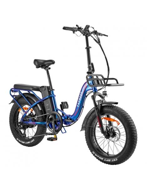 Fafrees F20 Max Flodable Electric Bike 20*4.0 pollici Fat Tire 500W Brushless Motor 48V 22.5Ah Battery - Aurora Blue Comprare a buon mercato
