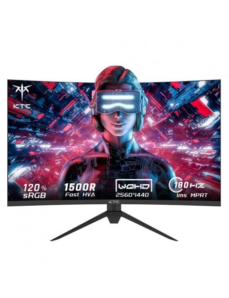 KTC H27S17 Monitor da gioco 27 pollici 2560x1440 QHD 180Hz HVA Curvo 1500R 1ms Tempo di risposta Standard di montaggio Vesa Vendita calda
