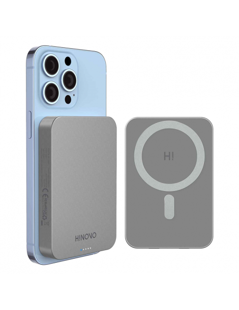 HINOVO MB1-10000 10000mAh Power Bank Wireless Magnetico in Metallo Batteria Mag-Safe per iPhone 14/13/12 Online Outlet