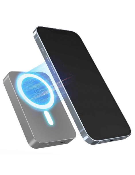 HINOVO MB1-10000 10000mAh Power Bank Wireless Magnetico in Metallo Batteria Mag-Safe per iPhone 14/13/12 Online Outlet