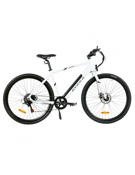 Bicicletta elettrica AVAKA R3 motore 36V 350W batteria 12 5Ah velocità massima 32km/h autonomia 70km - Bianco Lightning offer