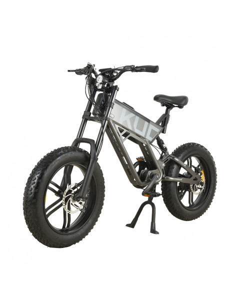 KUGOO T01 20*4.0 Pollici Pneumatici Bicicletta elettrica Motore 48V 500W Batteria 13Ah Velocità Massima 38km/h - Grigio Offerte stagionali