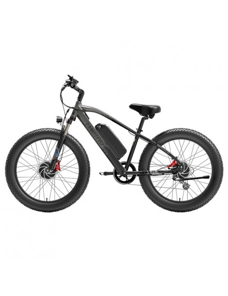 LANKELEISI MG740 PLUS 26*4.0'' Pneumatici Bici Elettrica 1000W*2 Doppio Motore 48V 17.5Ah Batteria - Grigio Liquidazione