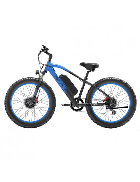 LANKELEISI MG740 PLUS 26*4.0'' Pneumatici Bici Elettrica 1000W*2 Doppio Motore 48V 17.5Ah Batteria - Blu Comprane uno, ottenene uno gratis