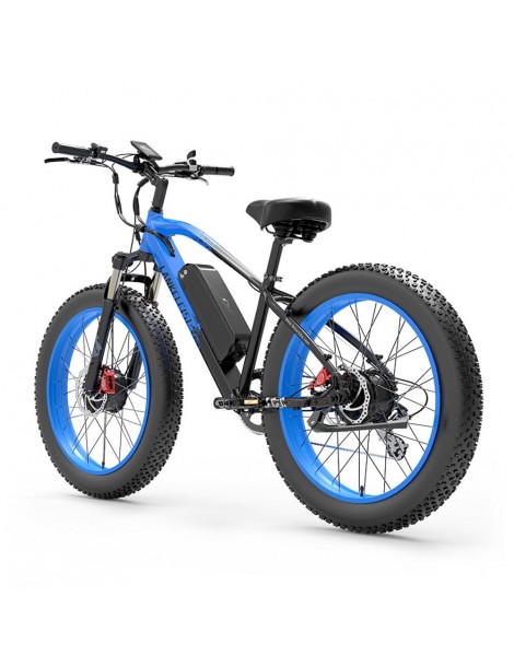 LANKELEISI MG740 PLUS 26*4.0'' Pneumatici Bici Elettrica 1000W*2 Doppio Motore 48V 17.5Ah Batteria - Blu Comprane uno, ottenene uno gratis