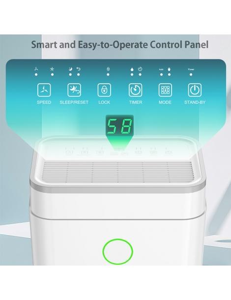 LUKO OL20-D030A Deumidificatore portatile per la casa capacità di deumidificazione di 20L Fino al 50% di sconto