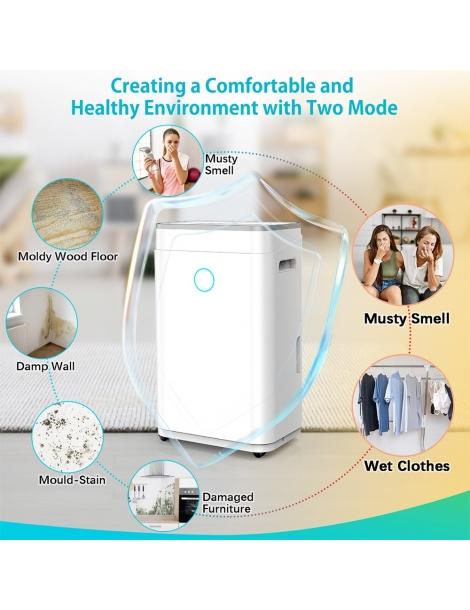 LUKO OL20-D030A Deumidificatore portatile per la casa capacità di deumidificazione di 20L Fino al 50% di sconto