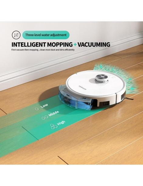 Tesvor S7 Pro Robot Aspirapolvere con Funzione Mop Aspirazione 6000Pa Navigazione Laser Pattumiera 600ml Fino al 60% di sconto