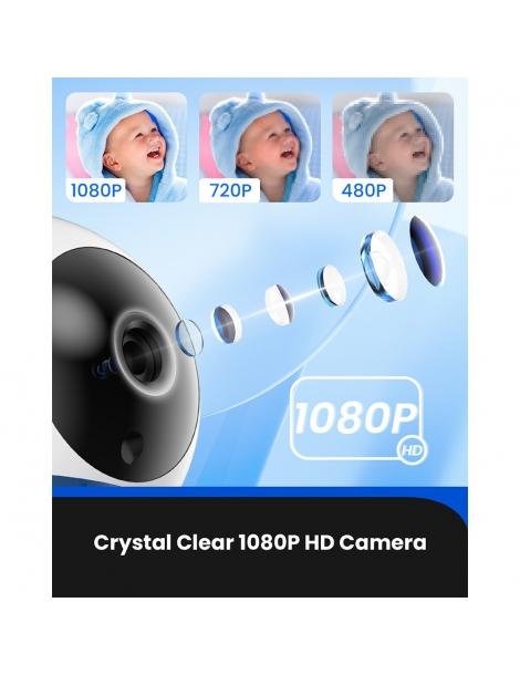 Baby Monitor Proscenic BM300 telecamera HD 1080P schermo da 5 pollici visione notturna audio a due vie Officina