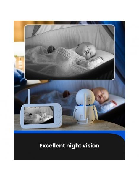 Baby Monitor Proscenic BM300 telecamera HD 1080P schermo da 5 pollici visione notturna audio a due vie Officina