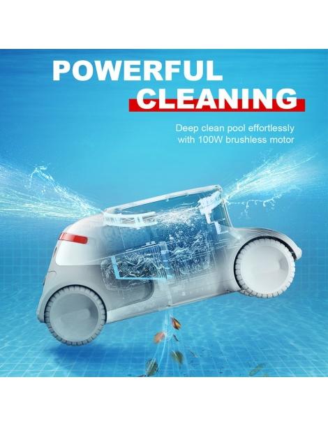 Genkinno P1 Aspiratore robotico per piscina senza fili motore da 100W navigazione intelligente serbatoio dell'acqua da 2 4L 50% di sconto per tempo limitato