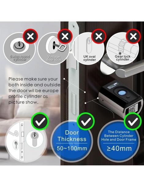 WELOCK TouchEBL41 Blocco porta intelligente con impronte digitali Consegna Veloce