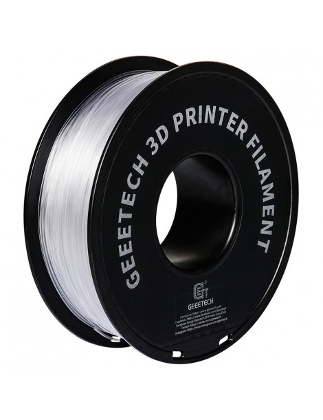 Geeetech Filamento PETG per stampante 3D precisione dimensionale 1 75 mm /- 0 03 mm Bobina da 1 kg (2 2 libbre) - Trasparente Novità