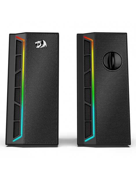 Calliope RGB Altoparlanti per PC Desktop suono potenziato a 2.0 canali e controllo del volume con cavo da 3 5 mm - Nero Vendita Economica