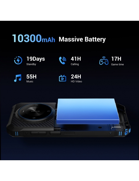 FOSSiBOT F105 Smartphone robusto schermo HD+ da 6 745 pollici batteria da 10300mAh 4GB RAM+64GB ROM - Verde Moda