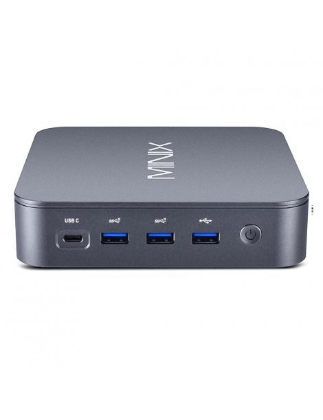 MINIX J51-C8 Max Mini PC in alluminio Windows 11 Pro 8GB DDR4 512GB M.2 PCIe NVMe SSD WiFi 6 - Grigio metallizzato Grande vendita