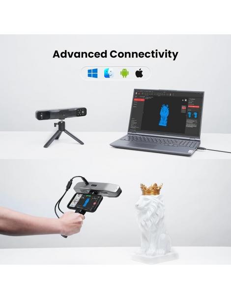 Revopoint RANGE 2 Scanner 3D precisione 0 1 mm risoluzione 2MP velocità di scansione fino a 16 fps Flash Sale