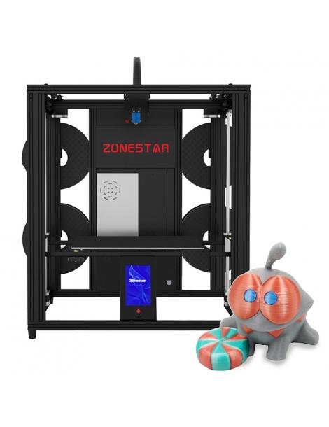 Zonestar Z9V5MK6 Stampante 3D a 4 estrusori 4 in 1 out Color-Mixing livellamento automatico scheda madre a 32 bit Cyber Monday