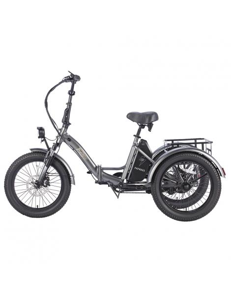 FAFREES F20 Mate Triciclo elettrico motore brushless 500W batteria 48V/18.2Ah pneumatici grassi 20*3.0 pollici - Grigio Offerta natalizia