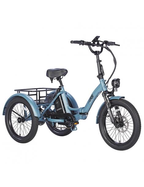 FAFREES F20 Mate Triciclo elettrico motore brushless 500W batteria 48V/18.2Ah pneumatici grassi 20*3.0 pollici - Blu Offerta Pasqua