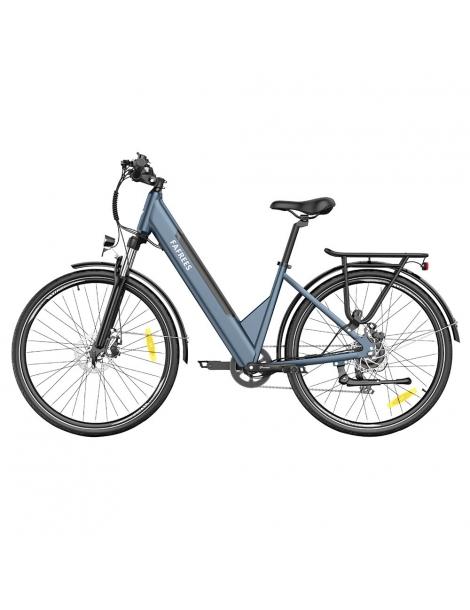FAFREES F28 Pro Bicicletta elettrica da città Step-Through -Blu Offerta per la Festa della Mamma