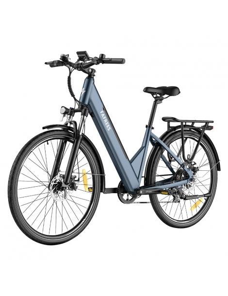 FAFREES F28 Pro Bicicletta elettrica da città Step-Through -Blu Offerta per la Festa della Mamma