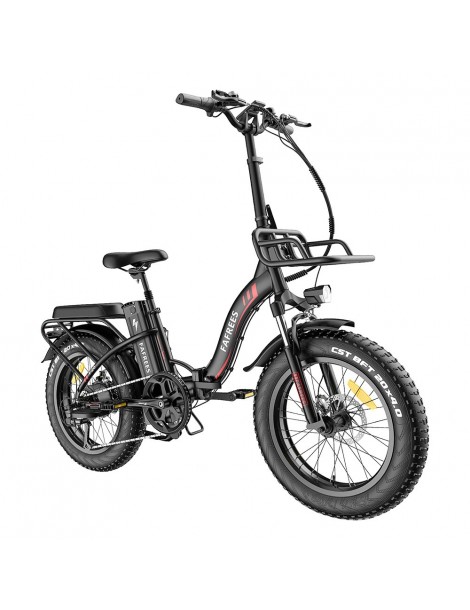 FAFREES F20 Max 20*4.0 Pneumatici Grassi da 20 Pollici Bicicletta Elettrica Pieghevole - Batteria al Litio da 22.5Ah 500W - Nero Vendita calda