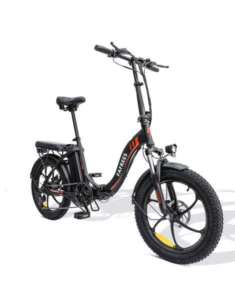 FAFREES F20 20" Bicicletta Elettrica da Città Pieghevole 250W Motore Brushless 36V 15AH Batteria al litio - Nero Latest fashion
