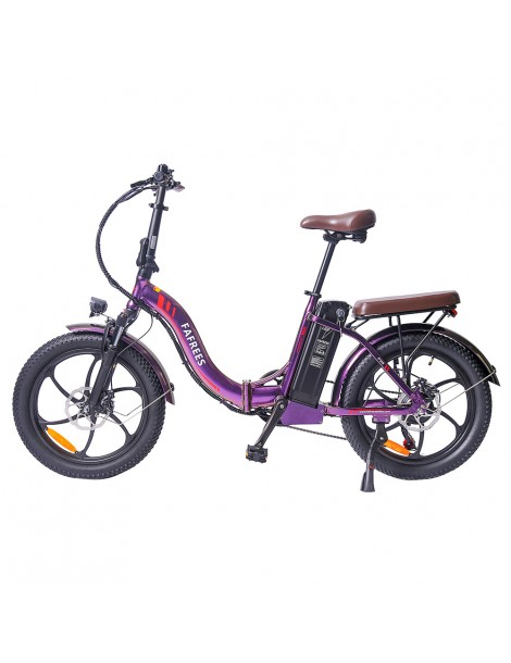 FAFREES F20 Pro 20 pollici Pneumatici Bicicletta Elettrica Pendolare Pieghevole 36V 18Ah Batteria al Litio 250W - Viola Online Outlet