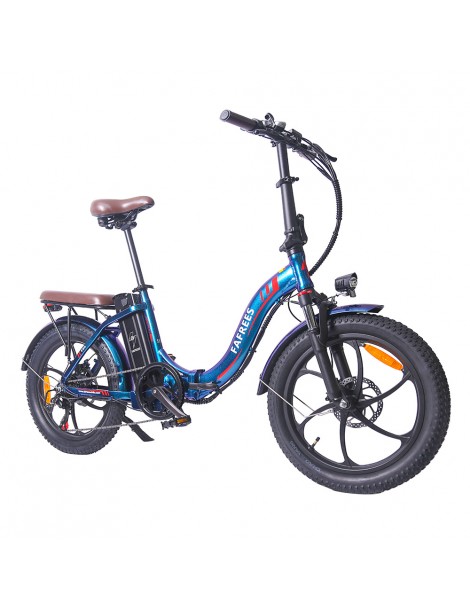 FAFREES F20 Pro 20 pollici Pneumatici Bicicletta Elettrica Pendolare Pieghevole 36V 18Ah Batteria al Litio 250W - Blu Offerta temporanea